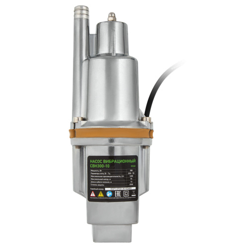 Вибрационный насос СВН300-10, верхний забор, 300 Вт, напор 75 м, 1200 л/ч, кабель 10 м Сибртех, 1200 л/ч по ценам производителя в Екатеринбурге с доставкой по всей России