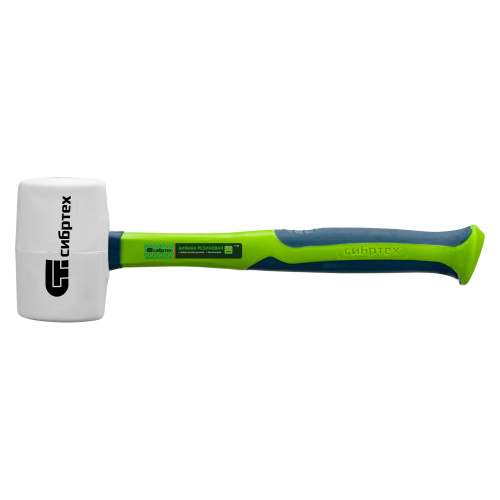 Киянка резиновая, 680 г, белая резина, фибергласовая рукоятка Сибртех по ценам производителя в Екатеринбурге с доставкой по всей России