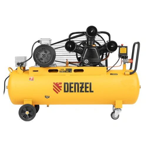 Компрессор воздушный BCW3000-T/100, ременный привод, 3.0 кВт, 100 литров, 520 л/мин Denzel по ценам производителя в Екатеринбурге с доставкой по всей России