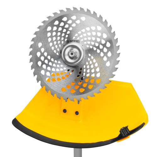 Триммер бензиновый DT-52E, 52 см3, неразъемная штанга, электростартер, состоит из 2 частей Denzel по ценам производителя в Екатеринбурге с доставкой по всей России