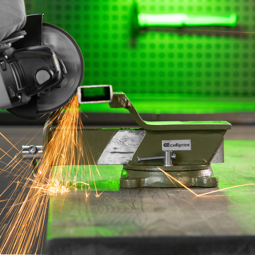 Тиски слесарные, 125 мм, стальные, поворотные Сибртех по ценам производителя в Екатеринбурге с доставкой по всей России