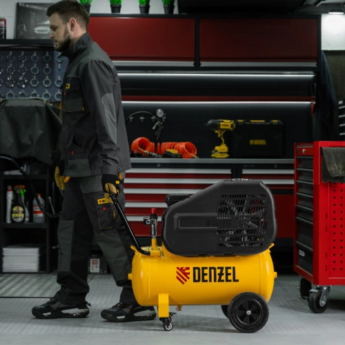 Компрессор воздушный рем. привод BCI 2100/50, 2,1 кВт, 50 литров, 400 л/мин Denzel по ценам производителя в Екатеринбурге с доставкой по всей России