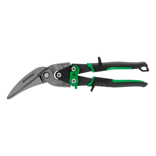 Ножницы по металлу "Piranha", 270 мм, прямой и правый проходной рез, сталь СrMo, двухкомпонентные рукоятки Gross по ценам производителя в Екатеринбурге с доставкой по всей России