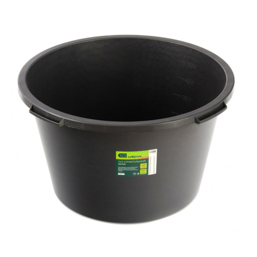 Таз круглый строительный, 60 л Сибртех по ценам производителя в Екатеринбурге с доставкой по всей России