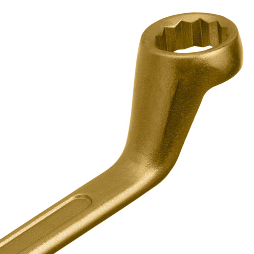 Ключ накидной, 19 х 22 мм, желтый цинк Сибртех по ценам производителя в Екатеринбурге с доставкой по всей России