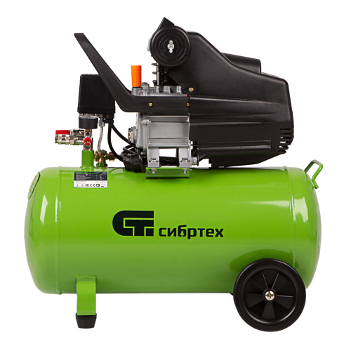 Компрессор воздушный КК-1500/50, 1.5 кВт, 198 л/мин, 50 л, прямой привод, масляный Сибртех по ценам производителя в Екатеринбурге с доставкой по всей России