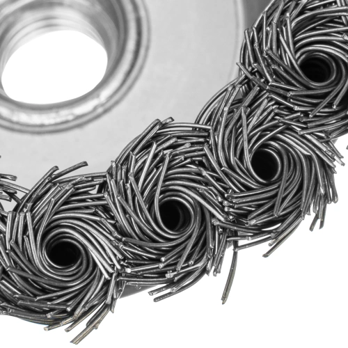 Щетка для УШМ, 100 мм, М14, "чашка", крученая металлическая проволока Сибртех по ценам производителя в Екатеринбурге с доставкой по всей России