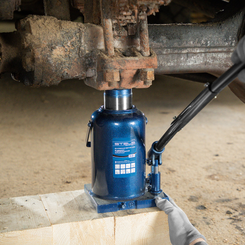 Домкрат гидравлический бутылочный, 32 т, h подъема 260-420 мм Stels по ценам производителя в Екатеринбурге с доставкой по всей России