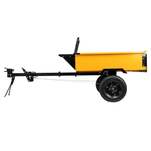 Прицеп для мотоблока TT-500, оцинк., груз. 500 кг, рег. сцепка, колеса 4.00-10, в упаковке Denzel по ценам производителя в Екатеринбурге с доставкой по всей России