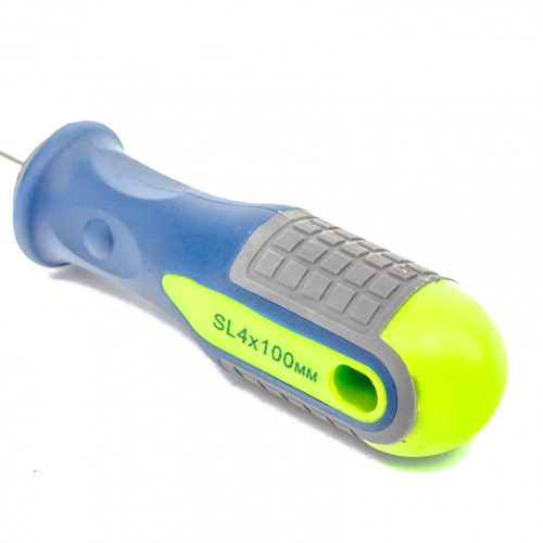 Отвертка, SL4 х 100 мм, CrV, трехкомпонентная рукоятка Сибртех по ценам производителя в Екатеринбурге с доставкой по всей России