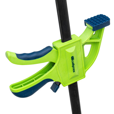 Струбцина F-образная, быстрозажимная, 200 х 70 х 420 мм, пластиковый корпус, фиксатор, двухкомпонентная рукоятка Сибртех по ценам производителя в Екатеринбурге с доставкой по всей России