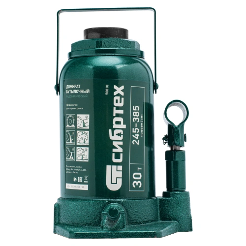 Домкрат гидравлический бутылочный, 30 т, 245-385 мм Сибртех по ценам производителя в Екатеринбурге с доставкой по всей России