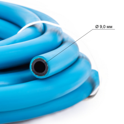 Рукав резиновый для кислорода (III класс, синий) d=9мм, бухта 5м по ценам производителя в Екатеринбурге с доставкой по всей России