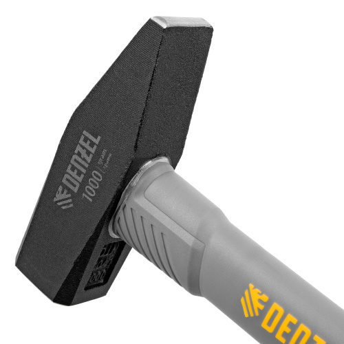 Молоток слесарный, 1000 г, кованый, фибергласовая рукоятка c TPR покрытием Denzel по ценам производителя в Екатеринбурге с доставкой по всей России