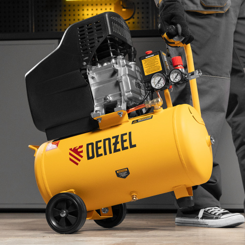 Компрессор воздушный DC1500/24, прямой привод, 1.5 кВт, 24 литра, 220 л/мин Denzel по ценам производителя в Екатеринбурге с доставкой по всей России