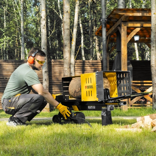 Дровокол электрический ELS7T-52, 2300 Вт, сила раскола 7т, макс. размеры полена D250 x 520 мм Denzel по ценам производителя в Екатеринбурге с доставкой по всей России