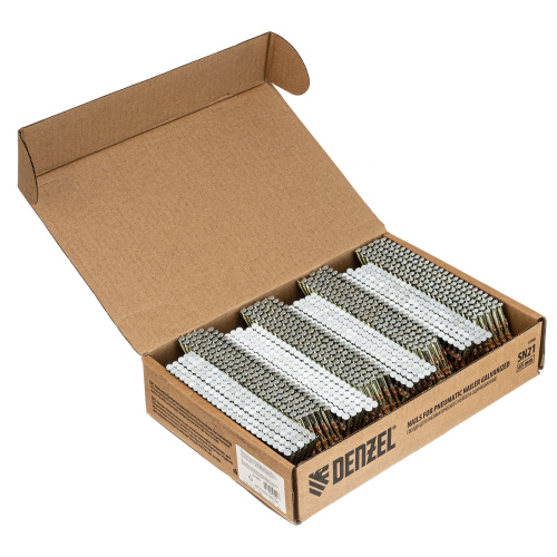 Гвозди для пнев. нейлера (оцинк.) длина - 65 мм, диам. - 2,9 мм, 2000 шт. Denzel по ценам производителя в Екатеринбурге с доставкой по всей России