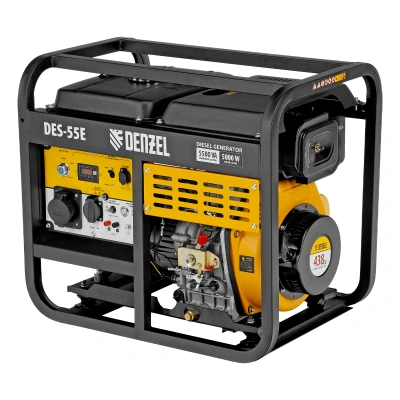 Генератор дизельный DES-55E, 5,5 кВт, 230 В, 11 л, электростартер Denzel купить в Москве с доставкой по всей России | ProtosMarket.ru