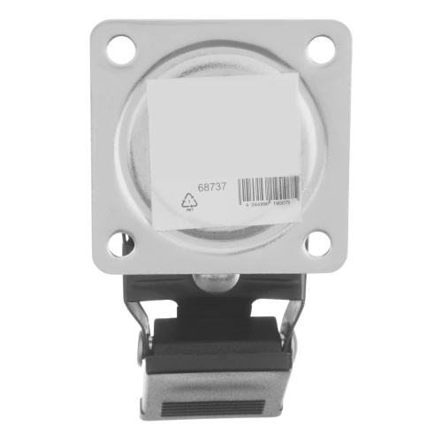 Колесо ПУ прозрачное поворотное с тормозом d-50 мм, крепление платформенное Сибртех по ценам производителя в Екатеринбурге с доставкой по всей России