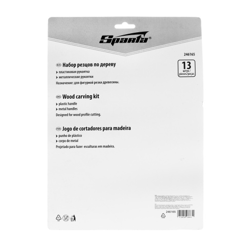 Набор резцов по дереву, пластмассовые рукоятки, 13 шт, Sparta по ценам производителя в Екатеринбурге с доставкой по всей России