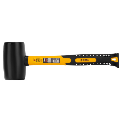 Киянка резиновая, 24 oz, черная резина, фибергласовая рукоятка Denzel по ценам производителя в Екатеринбурге с доставкой по всей России