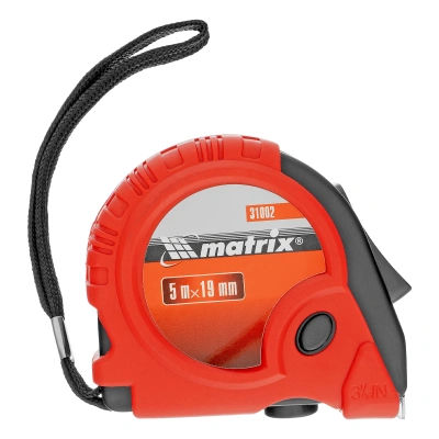 Рулетка Rubber,5 м х 19 мм,обрезиненный корпус Matrix по ценам производителя в Екатеринбурге с доставкой по всей России