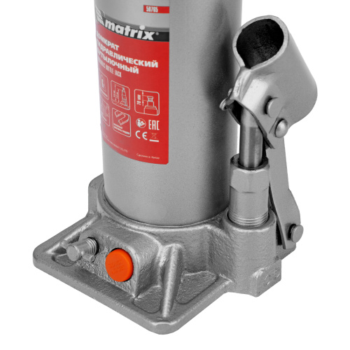 Домкрат гидравлический бутылочный, 6 т, h подъема 216-413 мм Matrix по ценам производителя в Екатеринбурге с доставкой по всей России