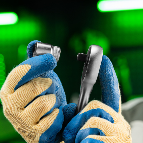 Ключ-трещотка 3/8", 45 зубьев, с быстрым сбросом, матовый хром Сибртех по ценам производителя в Екатеринбурге с доставкой по всей России