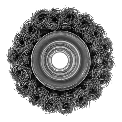 Щетка для УШМ, 75 мм, М14, "чашка", крученая проволока 0.35 мм Matrix по ценам производителя в Екатеринбурге с доставкой по всей России