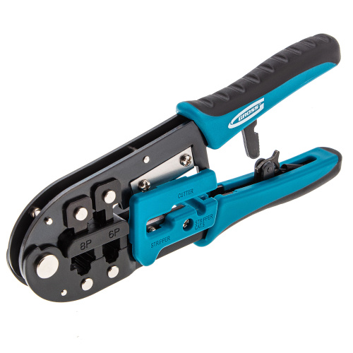 Клещи для обжима телефонных и компьютерных клемм RJ-45, 6P, 8P и RJ-11/12, 6P, 8P Gross по ценам производителя в Екатеринбурге с доставкой по всей России