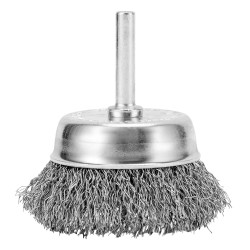 Щетка для дрели, 65 мм, "чашка" со шпилькой, витая проволока Сибртех по ценам производителя в Екатеринбурге с доставкой по всей России