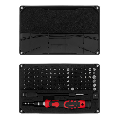 Набор для точных работ 107 в 1, универсальный, сталь CrV Matrix по ценам производителя в Екатеринбурге с доставкой по всей России