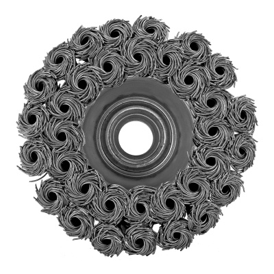 Щетка для УШМ, 75 мм, М14, "чашка", двухрядная, крученая проволока 0.35 мм Matrix по ценам производителя в Екатеринбурге с доставкой по всей России