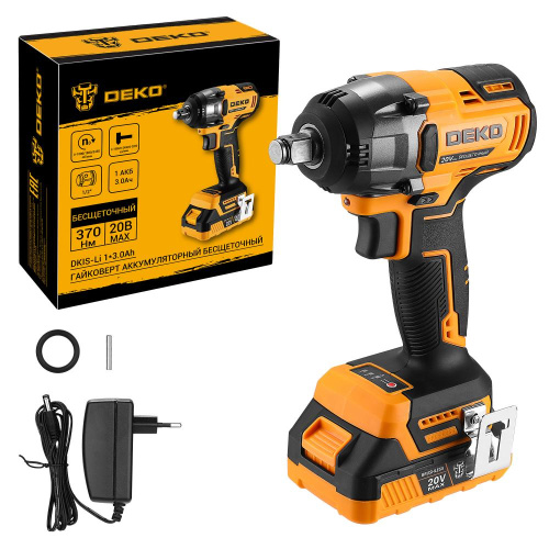 Гайковерт аккумуляторный бесщеточный DEKO DKIS-Li, 20В, 1*3.0Ач, 370 Нм по ценам производителя в Екатеринбурге с доставкой по всей России