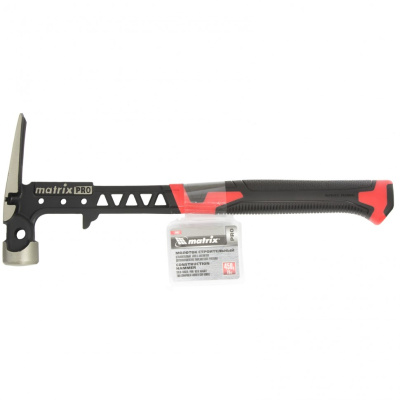 Молоток строительный, 450 г, цельнокованый, боек с магнитом, двухкомпонентная обрезиненная рукоятка Matrix Pro по ценам производителя в Екатеринбурге с доставкой по всей России