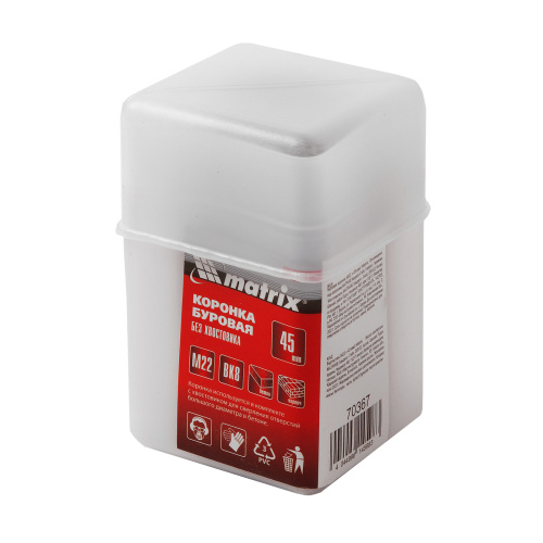 Буровая коронка, M22 х 45 мм Matrix по ценам производителя в Екатеринбурге с доставкой по всей России