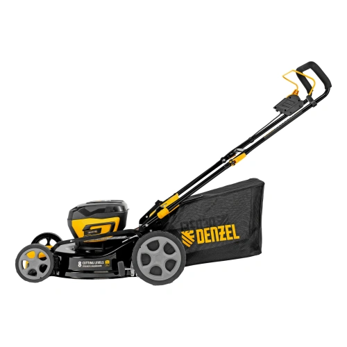 Газонокосилка аккумуляторная бесщет. DLM-460, 460 мм, травосб. 65 л., Li-Ion, 40 В Denzel по ценам производителя в Екатеринбурге с доставкой по всей России