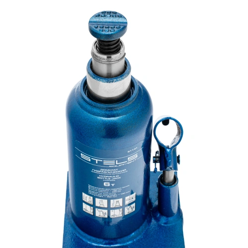 Домкрат гидравлический бутылочный телескопический, 6 т, h подъема 190-480 мм Stels по ценам производителя в Екатеринбурге с доставкой по всей России