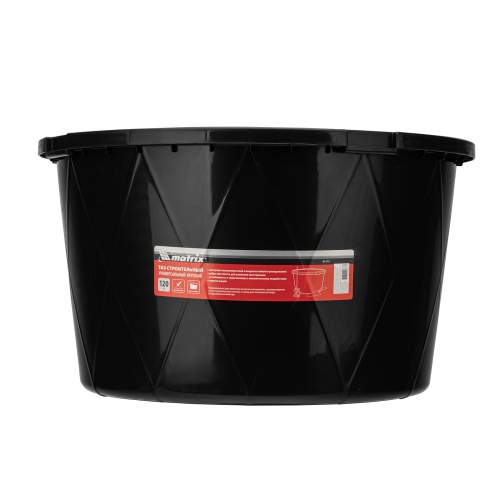 Таз строительный круглый универсальный, 120л, ударопрочный, с ребрами жесткости Matrix по ценам производителя в Екатеринбурге с доставкой по всей России
