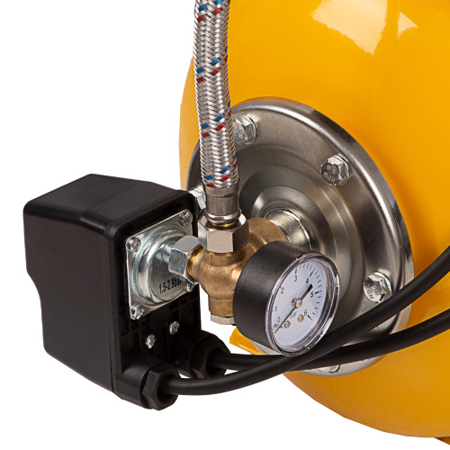 Насосная станция PS1100С, 1100 Вт, 4500 л/ч, ресивер 24 л, подъем 46 м, чугун Denzel по ценам производителя в Екатеринбурге с доставкой по всей России