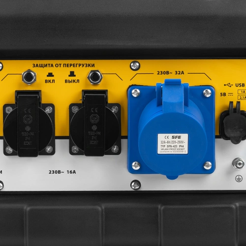 Генератор бензиновый PS 70 EA, 7.0 кВт, 230 В, 25 л, коннектор автоматики, электростартер Denzel по ценам производителя в Екатеринбурге с доставкой по всей России