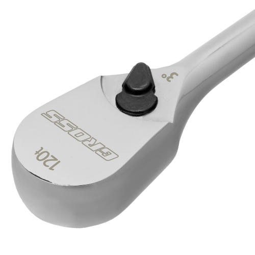 Ключ-трещотка 3/8", CrV, 120 зубьев, цельнометаллический, хром Gross по ценам производителя в Екатеринбурге с доставкой по всей России