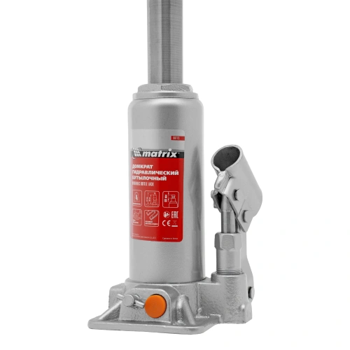 Домкрат гидравлический бутылочный, 4 т, h подъема 194-372 мм, в пластиковом кейсе Matrix по ценам производителя в Екатеринбурге с доставкой по всей России