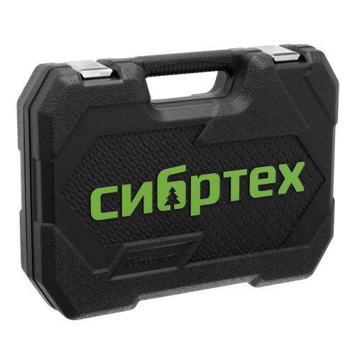 Набор инструментов, 1/2", 1/4", 108 предметов// Сибртех по ценам производителя в Екатеринбурге с доставкой по всей России