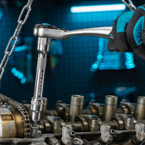 Набор торцевых головок, трещотка 120 зубьев, 1/2", CrV, 12 предметов Gross по ценам производителя в Екатеринбурге с доставкой по всей России