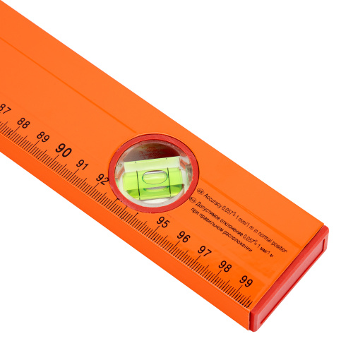 Уровень алюминиевый, 1000 мм, 3 глазка, желтый, линейка Sparta по ценам производителя в Екатеринбурге с доставкой по всей России