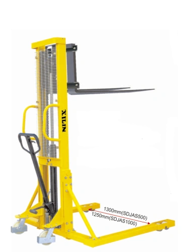 Штабелер гидравлический 1,0 т 1,6 м XILIN SDJAS1016 с раздвижными вилами и расширенными опорами по ценам производителя в Екатеринбурге с доставкой по всей России