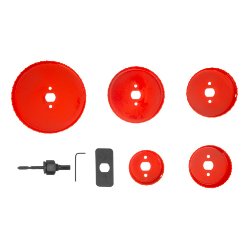 Набор кольцевых пил по дереву, 64-127 мм, 8 предметов Matrix по ценам производителя в Екатеринбурге с доставкой по всей России