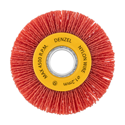 Щетка для УШМ, 100 мм, Плоская, нейлоновая щетина, посадка 22,2 мм Denzel по ценам производителя в Екатеринбурге с доставкой по всей России