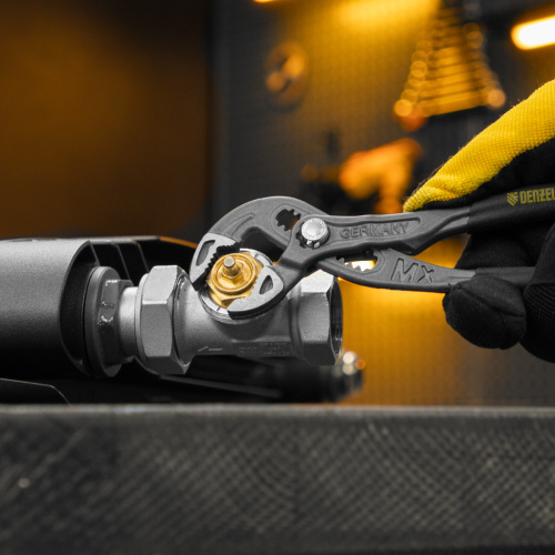 Клещи переставные, кнопочный механизм, обливные рукоятки, 180 мм Denzel по ценам производителя в Екатеринбурге с доставкой по всей России